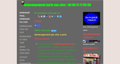 Desktop Screenshot of demenagerparis.com